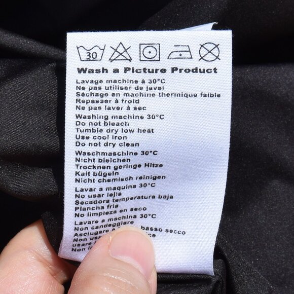 Eco-Chic Quilted Jacket by Picture Organic– Black, Size S - Picture 5 of 5